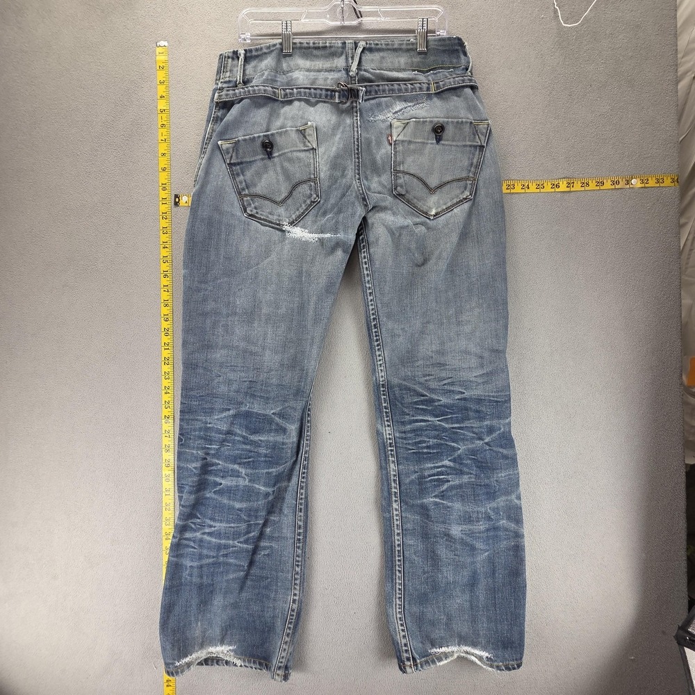 Vintage Levis Engineered Jeans Mens Blue Buckle Back Honeycomb Fits 32x31